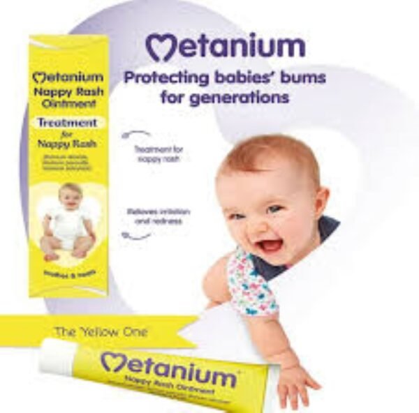 Metanium Nappy Rash Ointment – Fast Relief & Protection for Baby Skin 30G - Image 3
