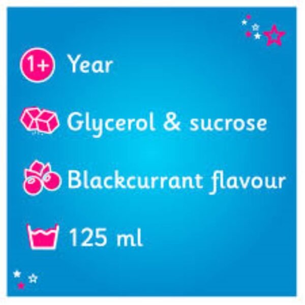 Calcough Children's Cough Syrup Blackcurrant 125ml | 1+ Years | Glycerol & Sucrose - Image 3