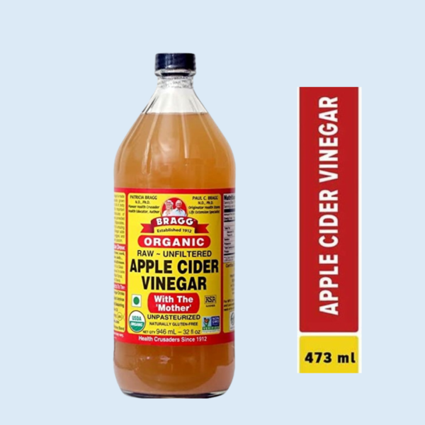 Bragg Apple Cider Vinegar 473ml Bottle – Organic Raw Unfiltered with Mother – iconoz.lk
